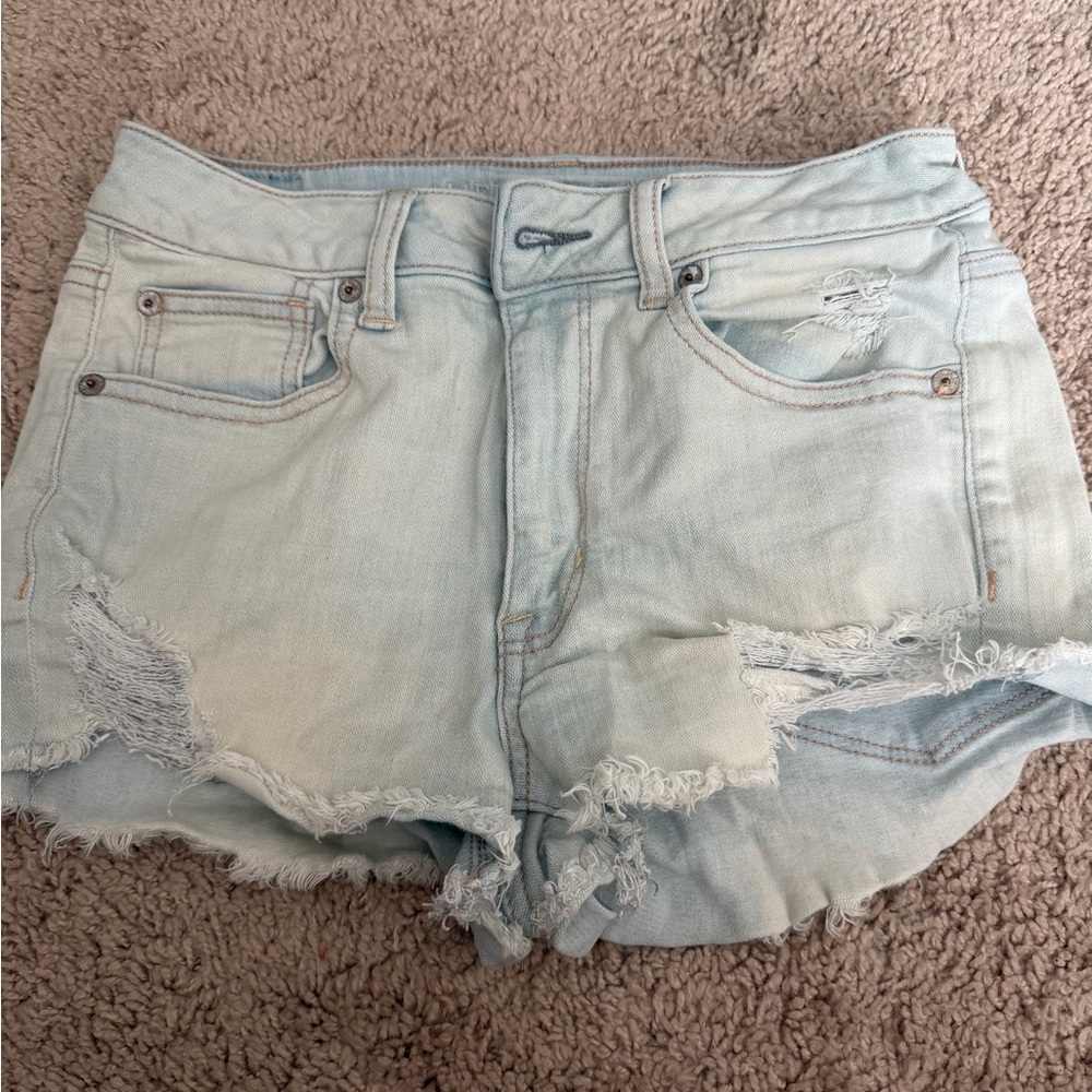 American Eagle Outfitters Light Wash Jean Shorts